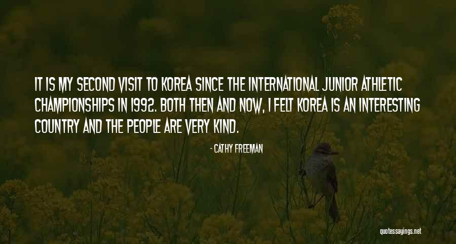 Korea Quotes By Cathy Freeman Korea Quotes By Cathy Freeman