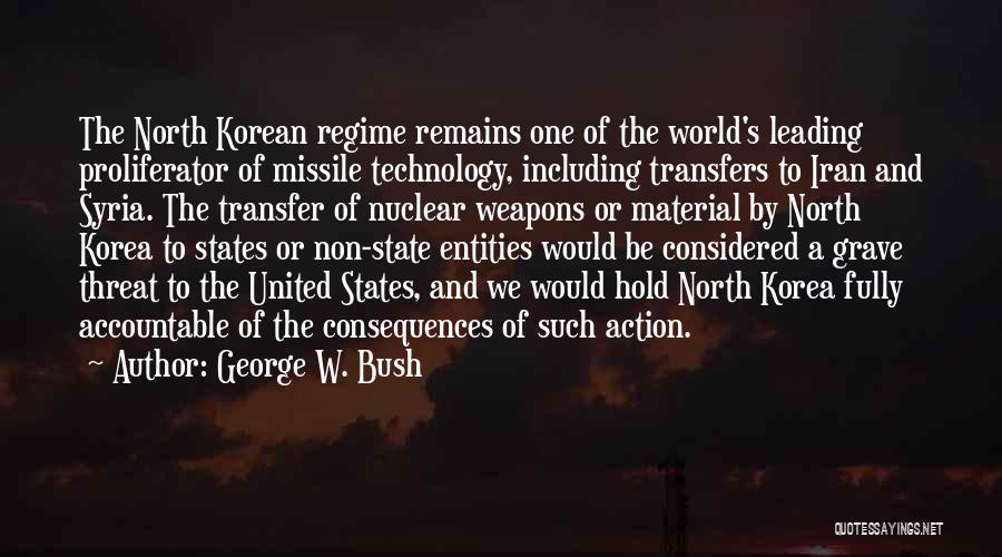 Korean Quotes By George W. Bush