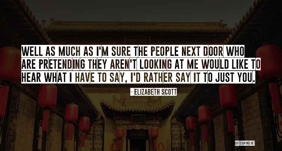 Korelasi Quotes By Elizabeth Scott Korelasi Quotes By Elizabeth Scott