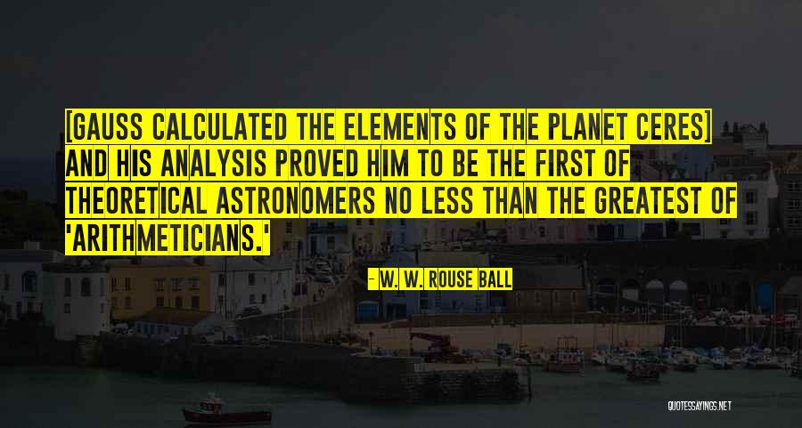 Koritarov Quotes By W. W. Rouse Ball Koritarov Quotes By W. W. Rouse Ball