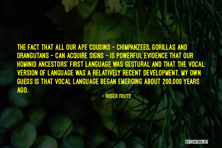 Korsolex Quotes By Roger Fouts