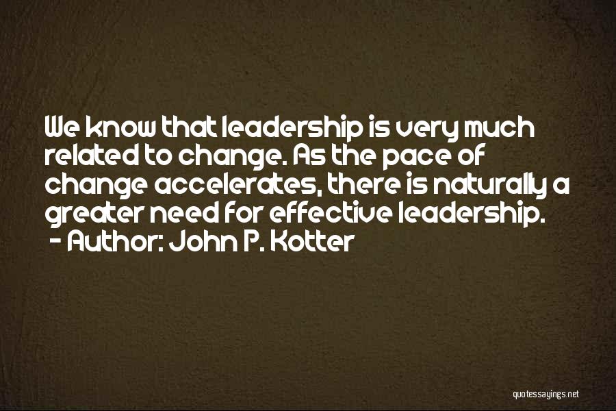 Kotter Change Leadership Quotes By John P. Kotter