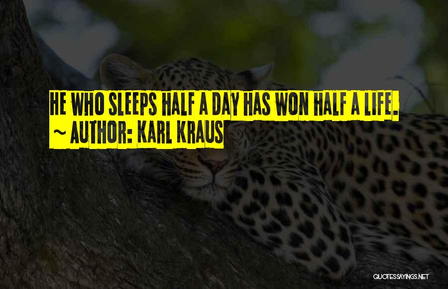 Kraus Quotes By Karl Kraus