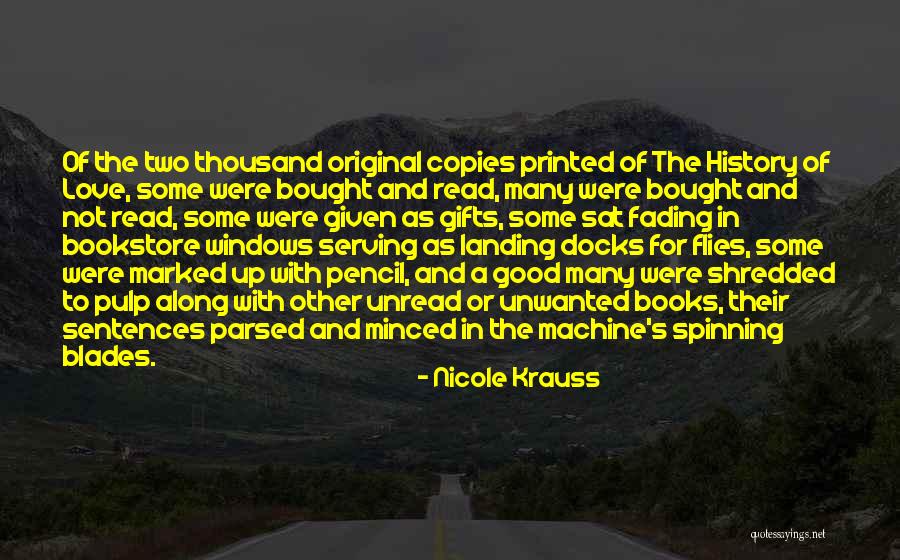 Krauss Love Quotes By Nicole Krauss