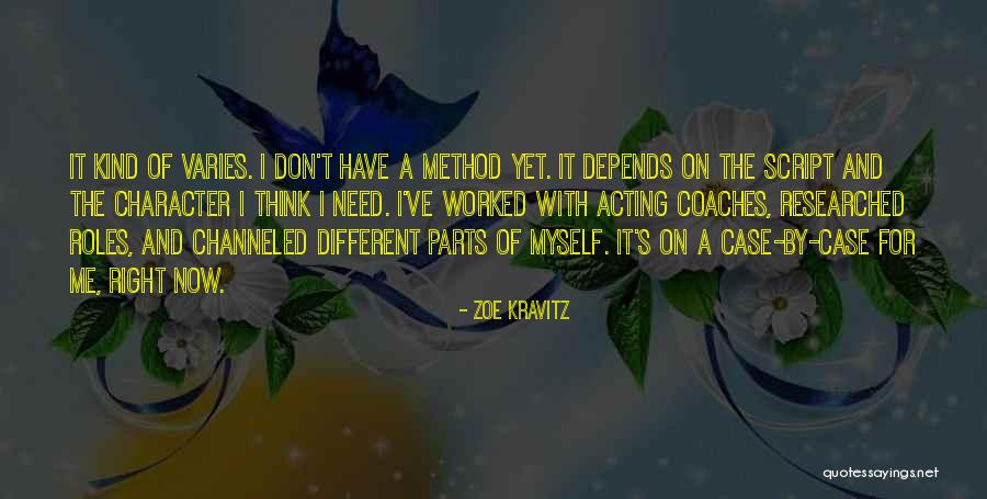 Kravitz Zoe Quotes By Zoe Kravitz Kravitz Zoe Quotes By Zoe Kravitz