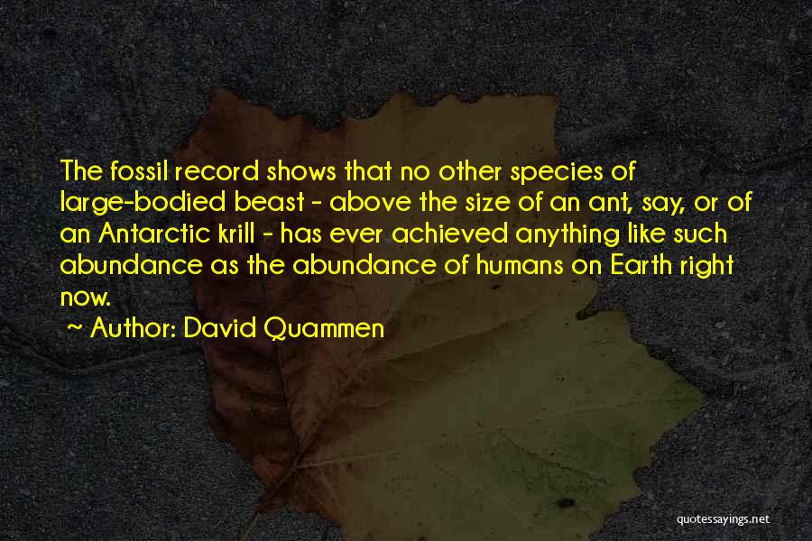 Krill Quotes By David Quammen