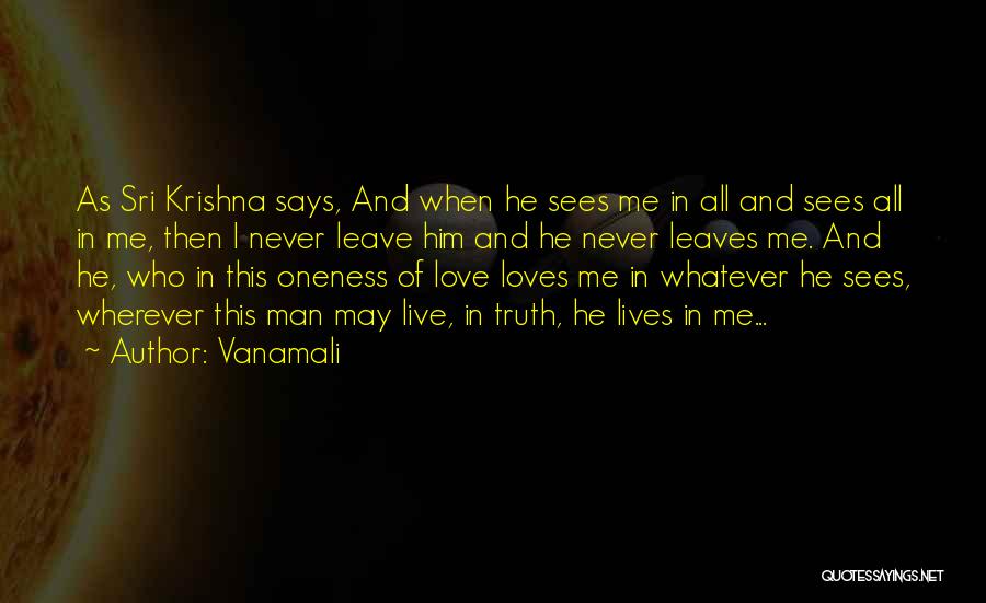 Krishna Love Quotes By Vanamali