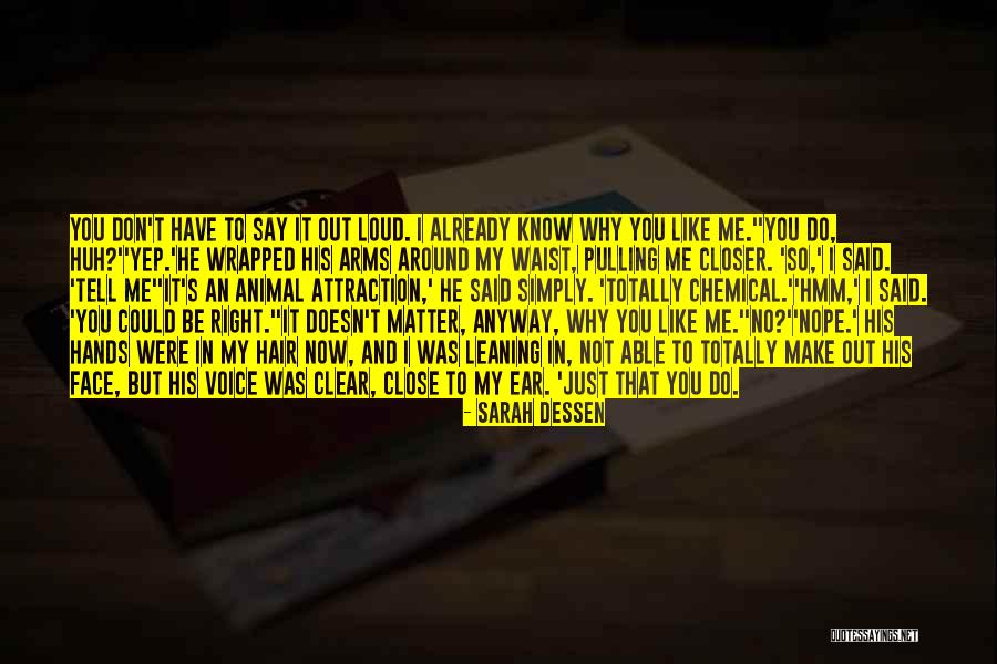 Krishno Aila Quotes By Sarah Dessen Krishno Aila Quotes By Sarah Dessen