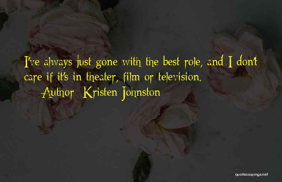 Kristen's Quotes By Kristen Johnston