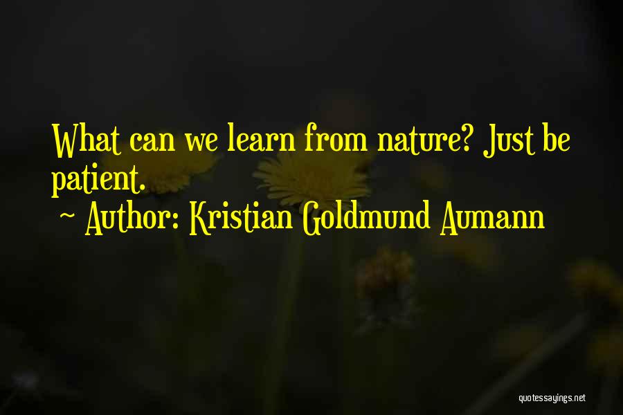 Kristian Goldmund Aumann Quotes 1457845