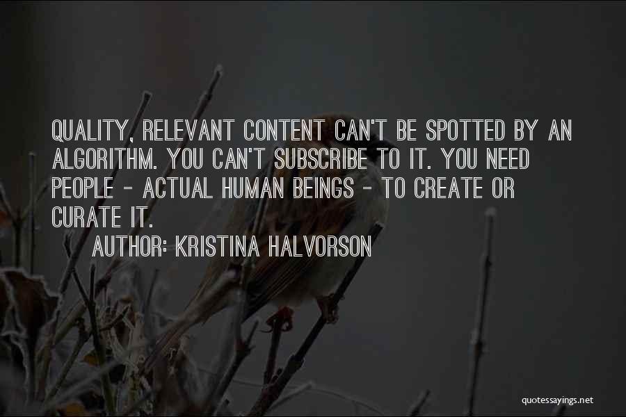 Kristina Halvorson Quotes 1712107