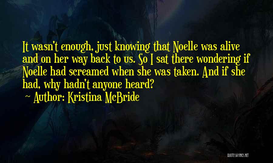 Kristina McBride Quotes 797305
