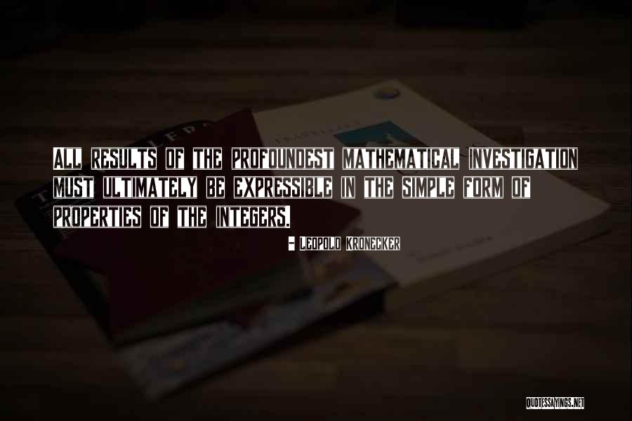 Kronecker Quotes By Leopold Kronecker Kronecker Quotes By Leopold Kronecker