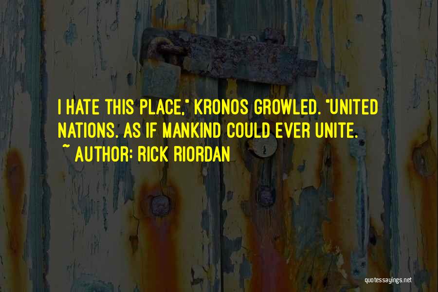 Kronos Quotes By Rick Riordan