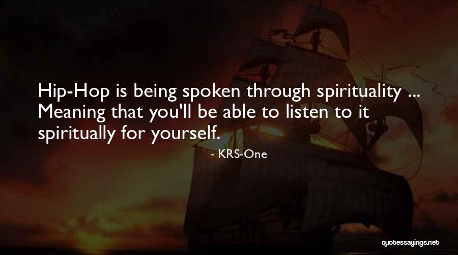 KRS-One Quotes 594317