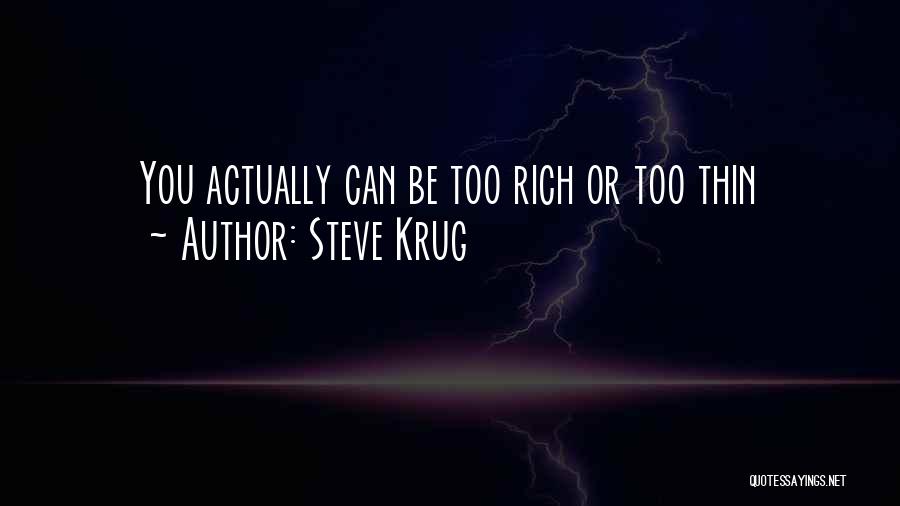 Krug Quotes By Steve Krug