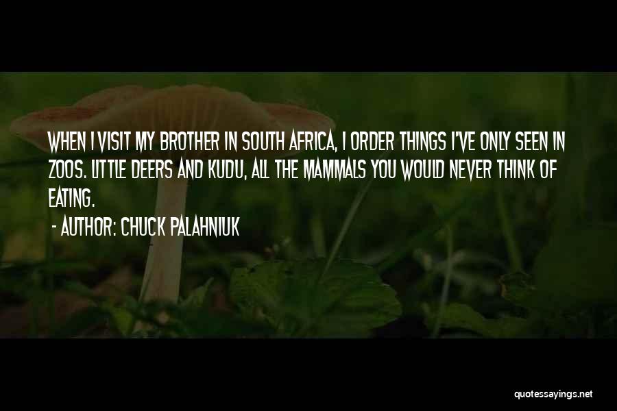 Kudu Quotes By Chuck Palahniuk