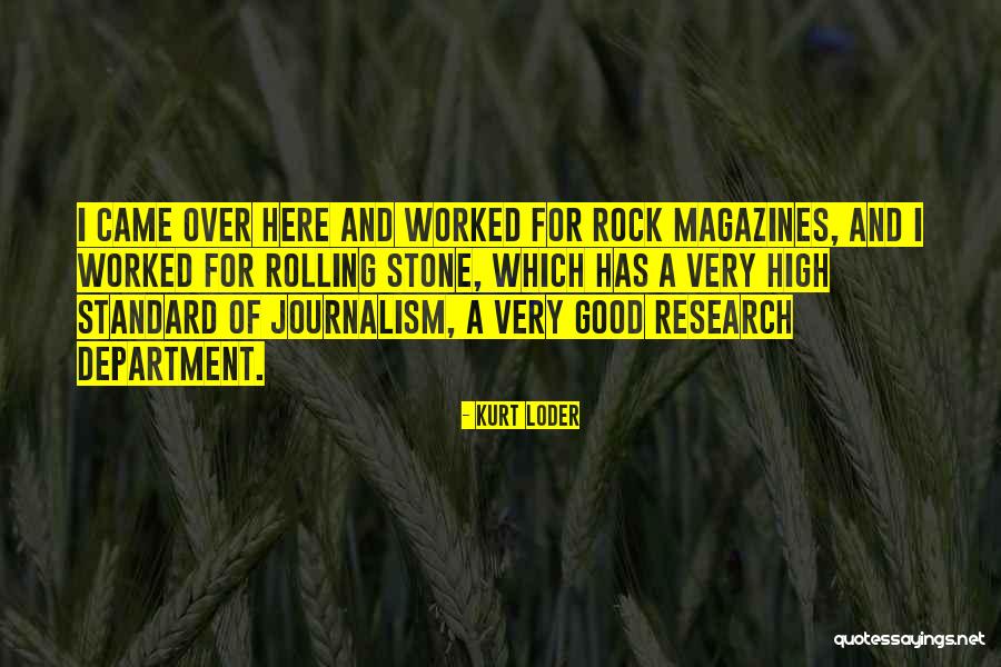 Kurt Loder Quotes 188302 Kurt Loder Quotes 188302