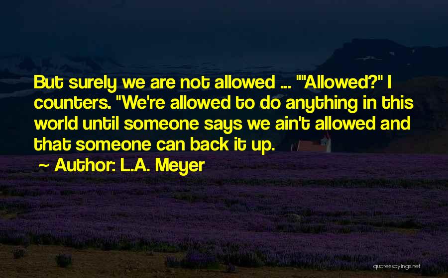 L.A. Meyer Quotes 1528944