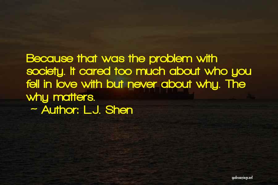 L Love You Because Quotes By L.J. Shen