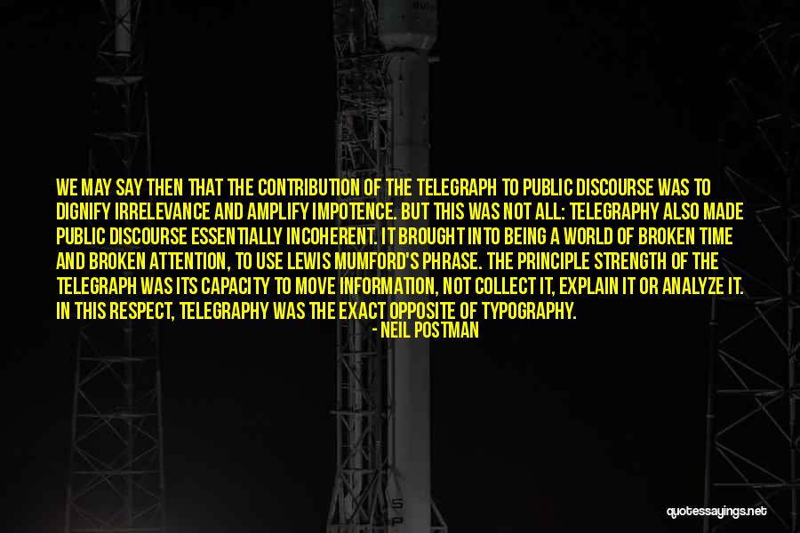 L Mumford Quotes By Neil Postman L Mumford Quotes By Neil Postman