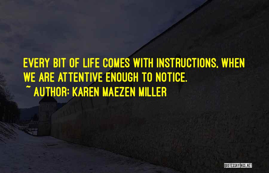 La Quinta Estacion Quotes By Karen Maezen Miller