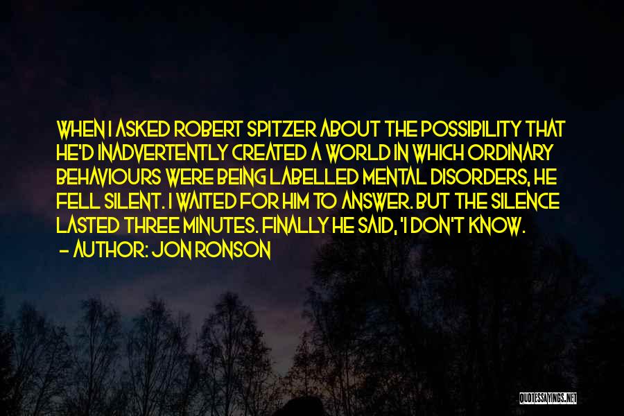 Labelled Quotes By Jon Ronson