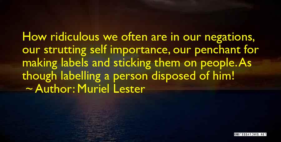 Labels Quotes By Muriel Lester