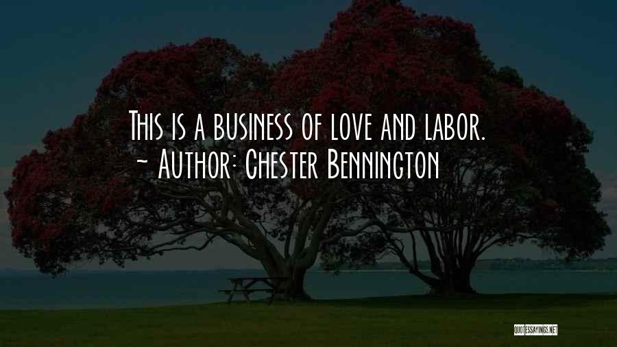 Labor Of Love Quotes By Chester Bennington