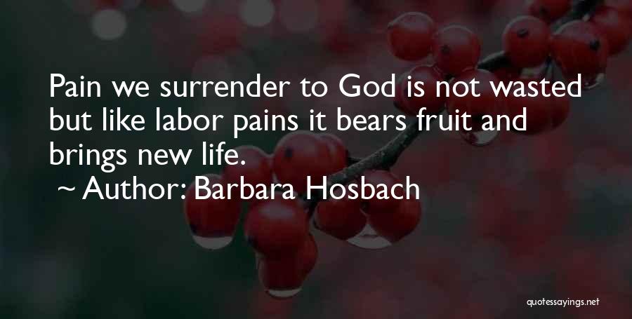 Labor Pains Quotes By Barbara Hosbach