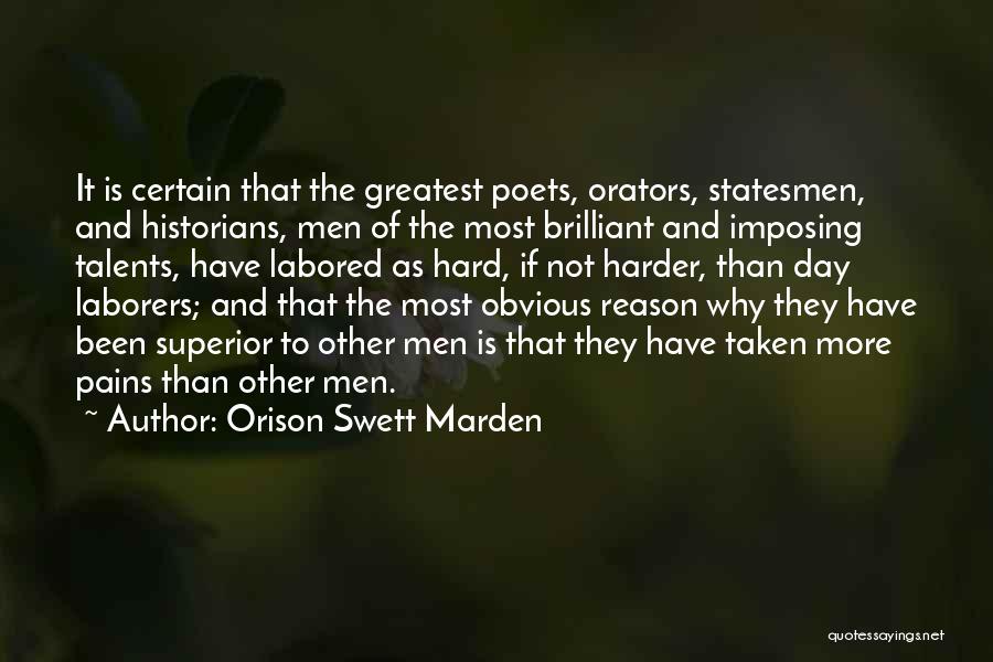 Laborers Quotes By Orison Swett Marden