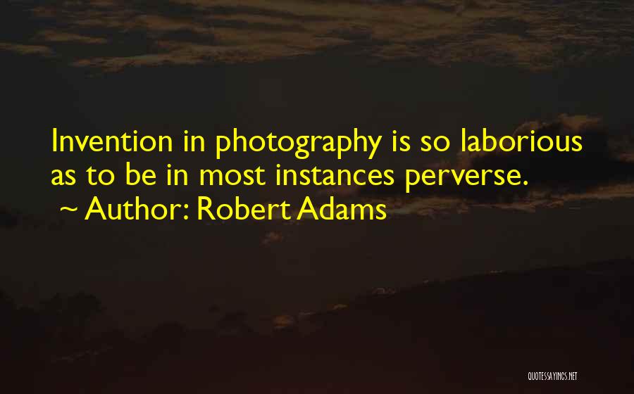 Laborious Quotes By Robert Adams