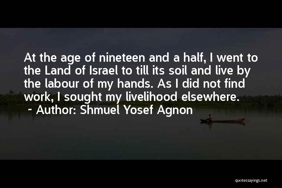 Labour Work Quotes By Shmuel Yosef Agnon