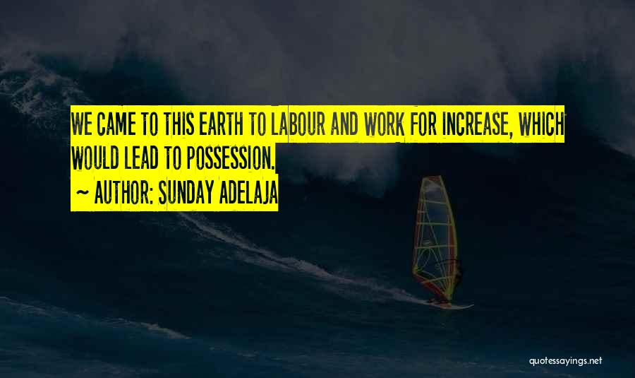 Labour Work Quotes By Sunday Adelaja