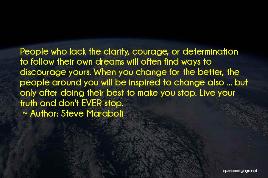 Lack Discourage Quotes By Steve Maraboli