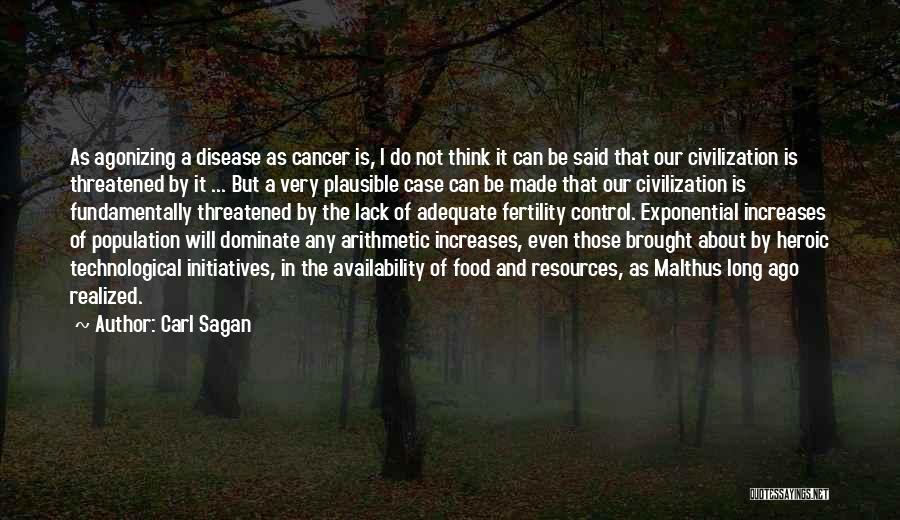 Lack Of Control Quotes By Carl Sagan