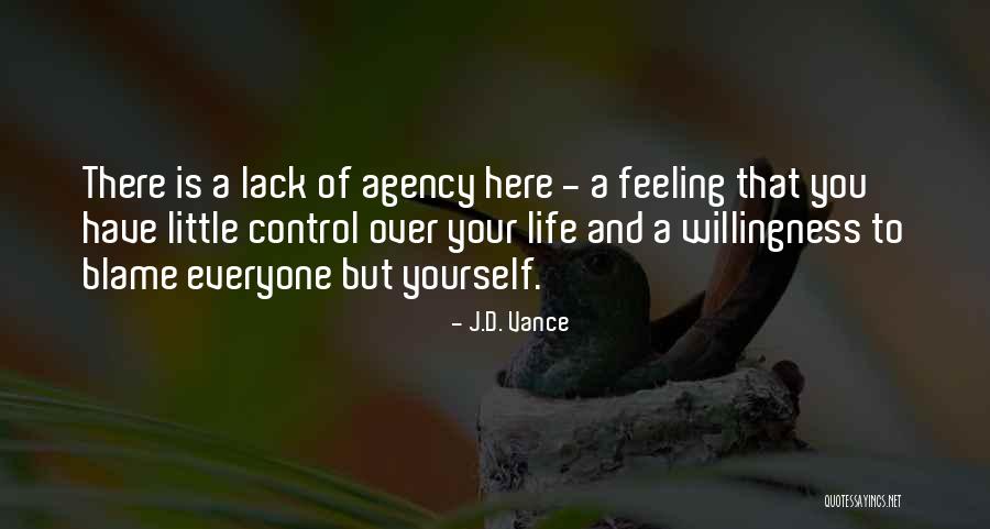 Lack Of Control Quotes By J.D. Vance Lack Of Control Quotes By J.D. Vance