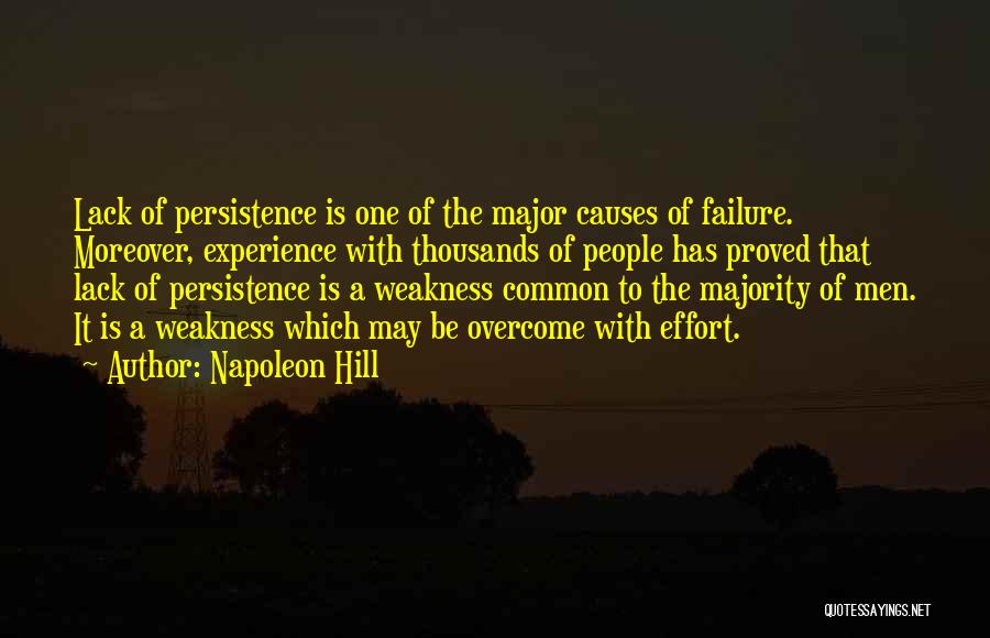 Lack Of Experience Quotes By Napoleon Hill