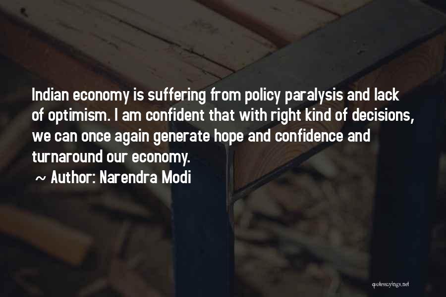 Lack Of Hope Quotes By Narendra Modi