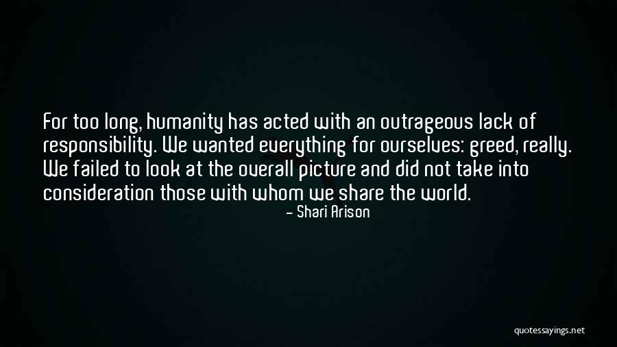 Lack Of Humanity Quotes By Shari Arison Lack Of Humanity Quotes By Shari Arison