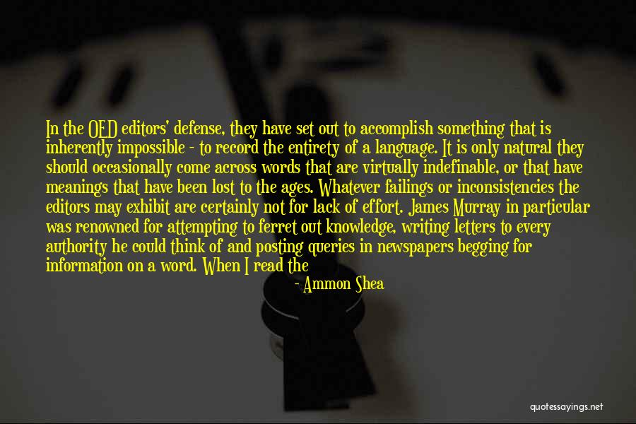 Lack Of Information Quotes By Ammon Shea Lack Of Information Quotes By Ammon Shea