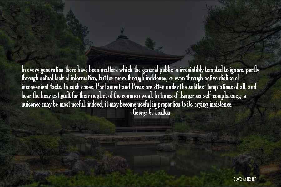 Lack Of Information Quotes By George G. Coulton Lack Of Information Quotes By George G. Coulton