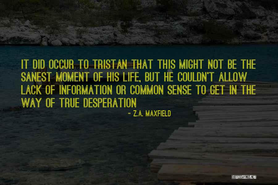 Lack Of Information Quotes By Z.A. Maxfield