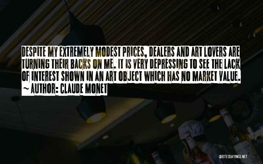 Lack Of Interest Quotes By Claude Monet