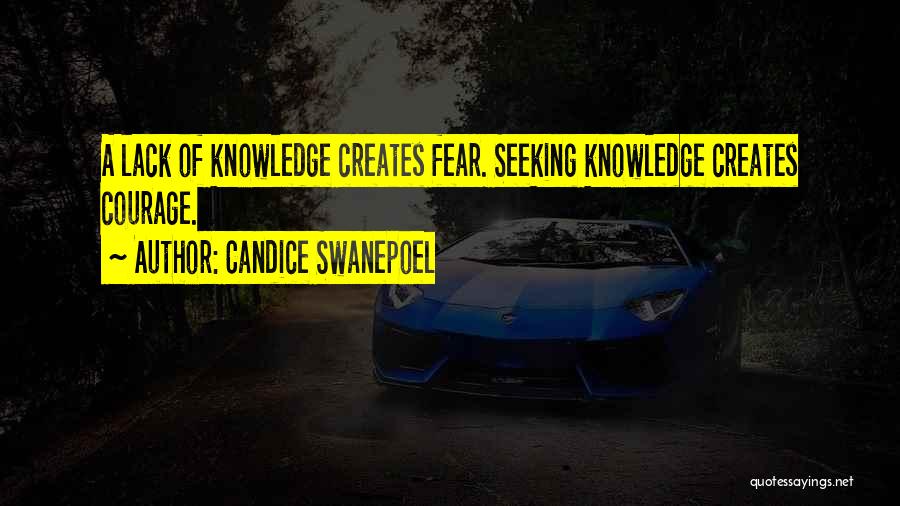 Lack Of Knowledge Quotes By Candice Swanepoel