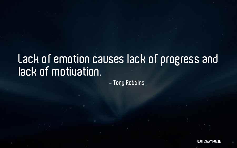 Lack Of Progress Quotes By Tony Robbins