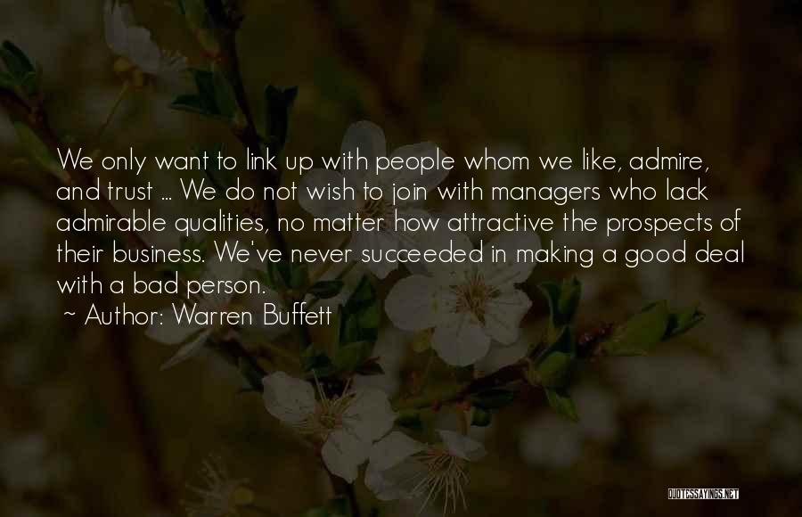 Lack Of Trust Quotes By Warren Buffett