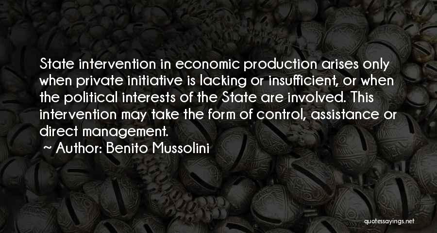 Lacking Self Control Quotes By Benito Mussolini