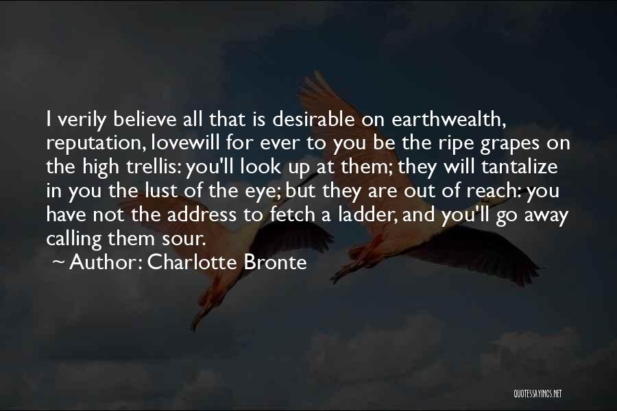 Ladder Love Quotes By Charlotte Bronte