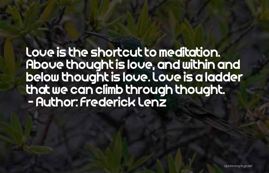 Ladder Love Quotes By Frederick Lenz